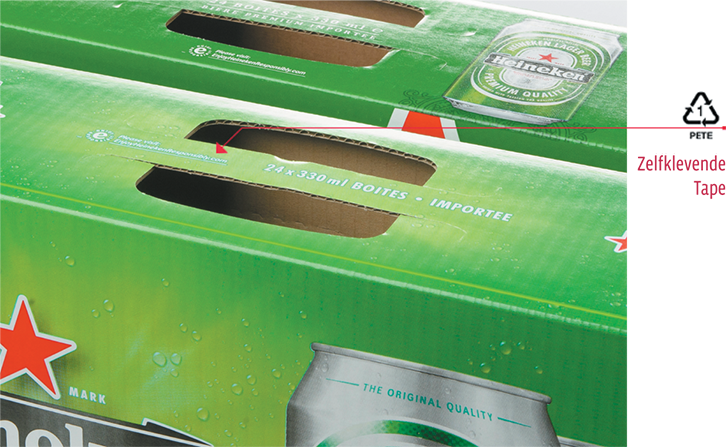 Daka Innovaties - Kartonnen bierkoffers verstevigingstape - Zelfklevende tape
